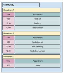 schedule